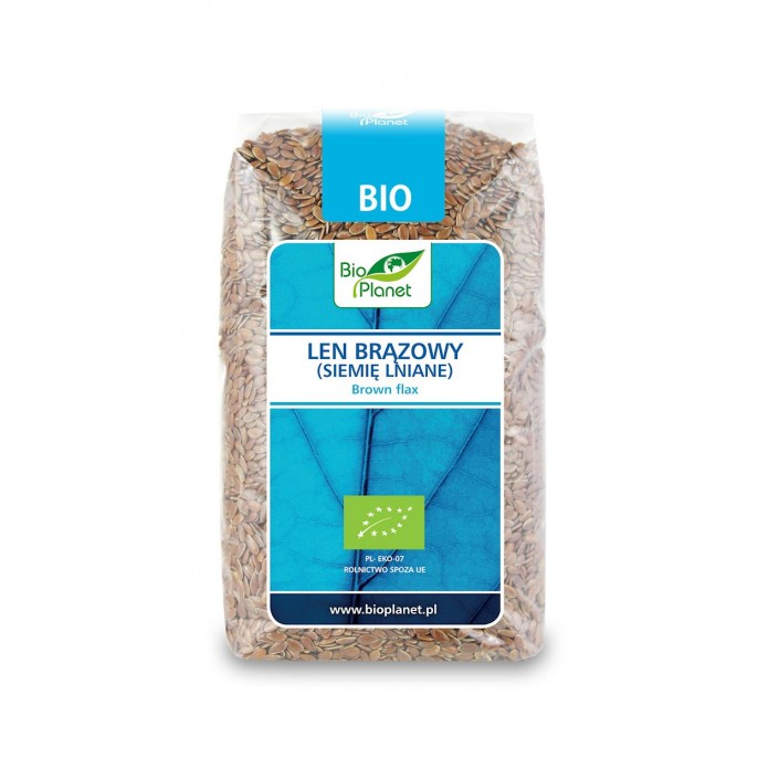 BIO PLANET Len brązowy (siemię lniane) BIO 400g BIO PLANET Len brązowy (siemię lniane) BIO 400g