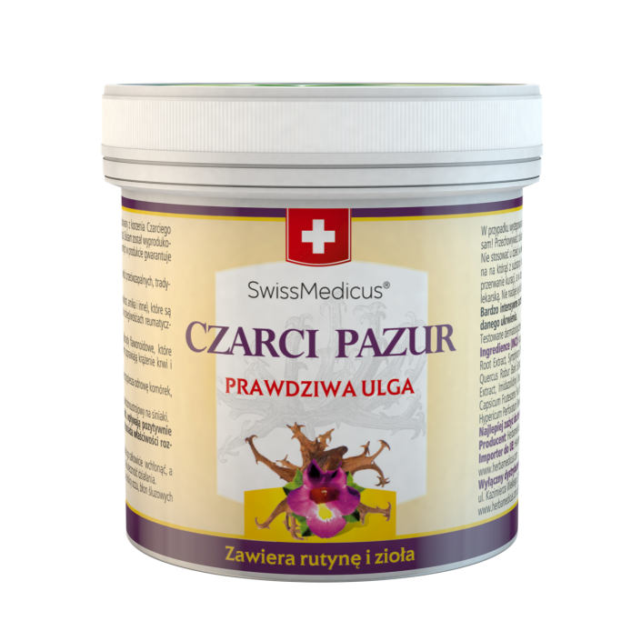 SWISSMEDICUS Czarci Pazur z rutyną i ziołami 250ml SWISSMEDICUS Czarci Pazur z rutyną i ziołami 250ml