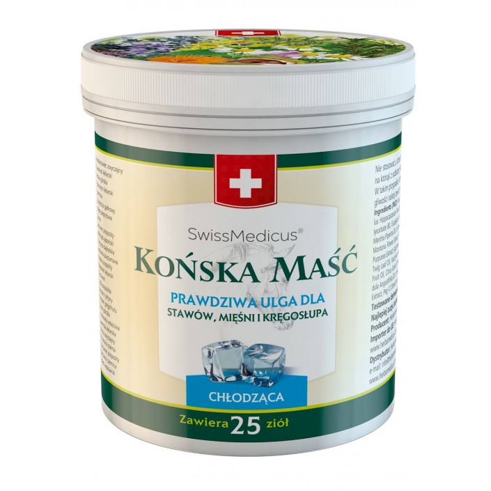 SWISSMEDICUS Końska maść chłodząca 500ml SWISSMEDICUS Końska maść chłodząca 500ml