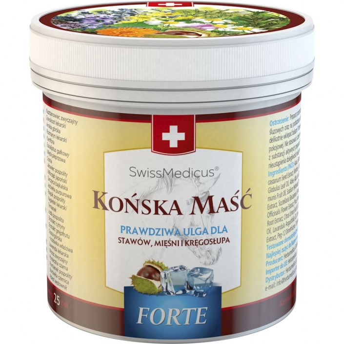SWISSMEDICUS Końska maść chłodząca FORTE 250ml SWISSMEDICUS Końska maść chłodząca FORTE 250ml