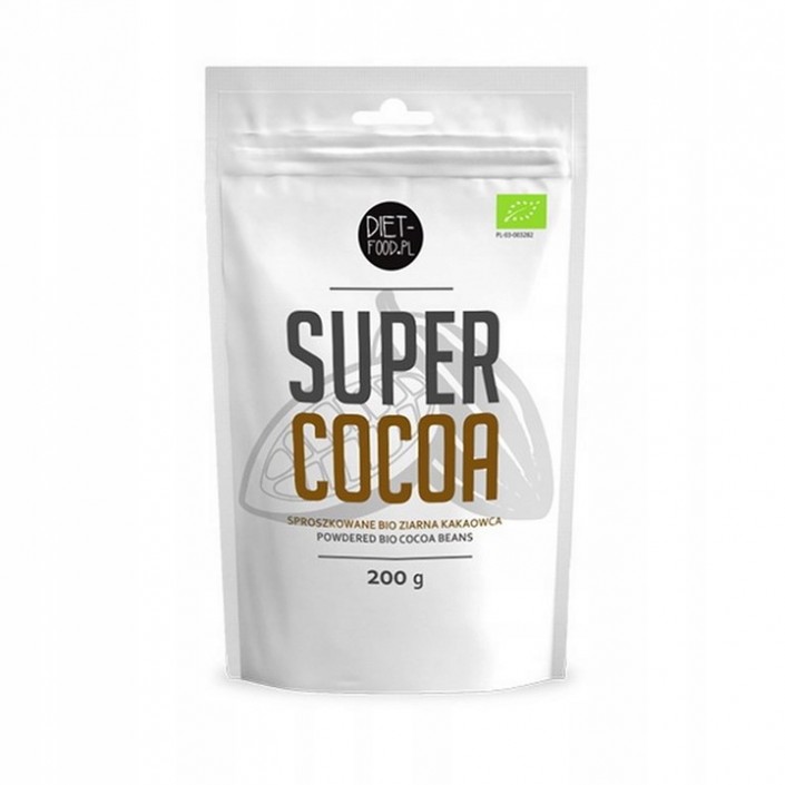 Diet-Food Ziarno kakaowca (puder) BIO 200g Diet-Food Ziarno kakaowca (puder) BIO 200g