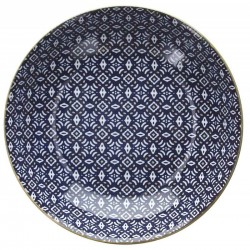 porcelanowy talerz do zupy w geometryczne wzory Tognana Siracusa 18 elementów