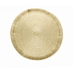 okrągła, złota podkładka pod talerz Tognana Lurex 38 cm