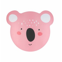 Różowa Podkładka dla dzieci pod talerz, Koala Tognana Safari 38 cm