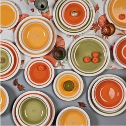 komplet obiadowy Tognana Autunno w jesiennych kolorach