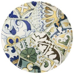 Duży talerz obiadowy mozaika Tognana Seaside Maiolica 31 cm