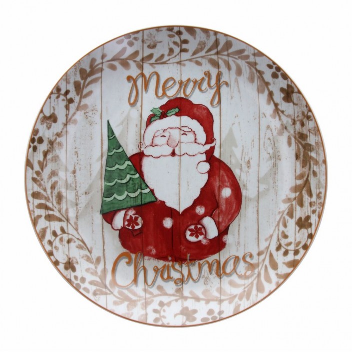 Tognana Babbo Natale talerz obiadowy świąteczny 30 cm