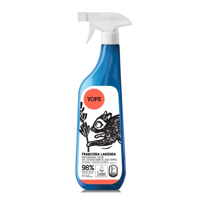 YOPE Płyn do łazienek Francuska Lawenda 750ml (natualny środek czyszczący) YOPE Płyn do łazienek Francuska Lawenda 750ml (natualny środek czyszczący)