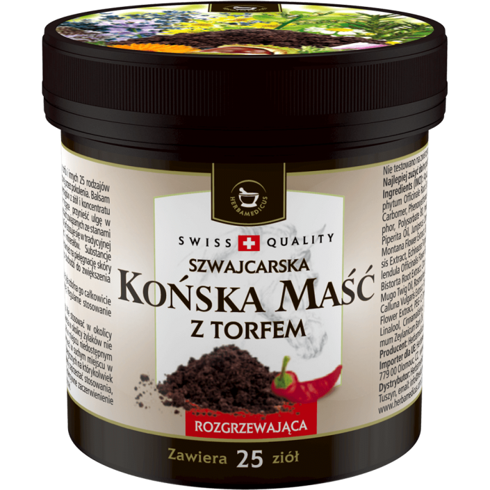 HERBAMEDICUS Końska maść z Torfem rozgrzewająca 225ml (Szwajcaria) HERBAMEDICUS Końska maść z Torfem rozgrzewająca 225ml (Szwajcaria)